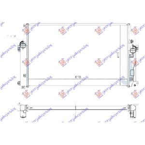 HLADNJAK MOTORA 2.0 -2.2 DIZEL MANUELNI (670 x4 10 x26) TOYOTA RAV 4 (2012-2016) (OEM: 1640026421)