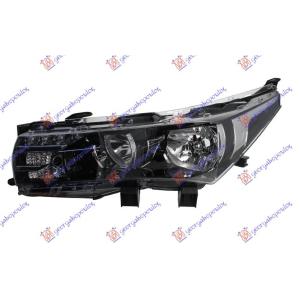 FAR ELEKTRICNI CRNI SA LED DNEVNIM SVETLIMA (TYC) Leva str. TOYOTA COROLLA (E 18) SDN (2013-2016) (OEM: 81170-02E70, 8117002E70)