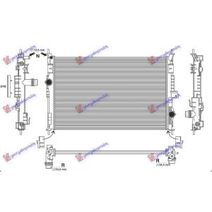 HLADNJAK MOTORA BENZIN/DIZEL (650x435x18) (VALEO TIP) (NRF) TOYOTA PROACE CITY 2019- (BKY) (OEM: 9575747980, 9673628780, 9809141780)