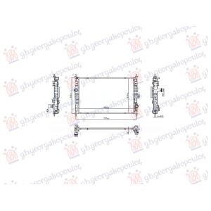 HLADNJAK MOTORA 1.2/1.6 BENZIN/HIBRID - 1.5/1.6/2.0 DIZEL (MAN/AUTO) (650x411) (NISSENS) TOYOTA PROACE CITY 2019- (BKY) (OEM: 3644889, 1623359380, 9815574380)