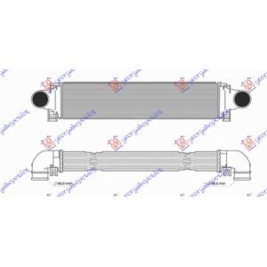 HLADNJAK INTERKULERA 1.5/2.0 BENZIN - 2.0 DIZEL (656x147) VOLVO XC70 (2013-) (OEM: 31338236, 31474506)