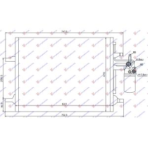 HLADNJAK KLIME 2.0 / 3 0 T / HYBRID / 2.0 / 2.5 / 3 VOLVO V70 (2013-) (OEM: 31305212, 31332027)