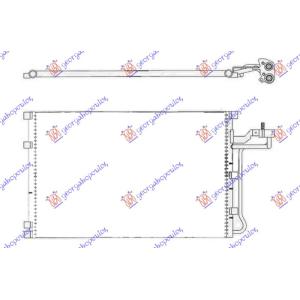 HLADNJAK KLIME 2.4-2.5BENZIN 2.0 -2.4DIZ 658x375 VOLVO S40 (2007-2012) (OEM: 3129021, 8623400, 9124390)