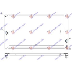 HLAD. MOT. 2.4-2.5BEN 2.0DIZ 635x375 ALU VOLVO C70 (2010-) (OEM: 8602850, 8603528, 36000211)