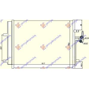 HLADNJAK KLIME 1.6/1.8 BENZIN - 2.0 TDCi (58x46.5x1.6) VOLVO V40 (2012-) (OEM: 1457675, 1460537, 1481851)