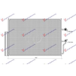 HLADNJAK KLIME 2.0 BENZIN/HIBRID (715x464x12) VOLVO XC90 (2014-) (OEM: 31657364, 32138991, 32339859)