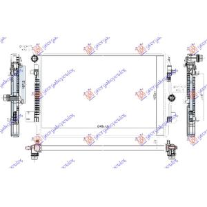 HLADNJAK MOTORA 2.0 GTI BENZIN (650 x425x26) VW POLO (2017-2021) (OEM: 2Q0121253N)