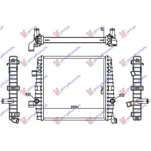 HLADNJAK DODATNI 3 0 TSI HYBRID AUTOMATIK Desna str. VW TOUAREG (2010-2014) (OEM: 7P0121212E, 7P0121212K, 95810621250)