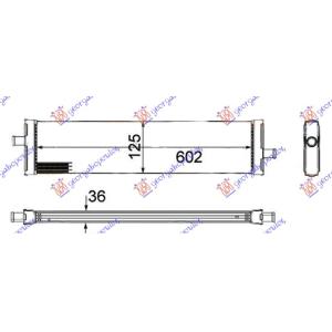 HLADNJAK MOTORA DODATNI 3.0 TSi HIBRID BENZIN (500x120x26) VW TOUAREG (2014-2018) (OEM: 7P0121212A, 95810621210)
