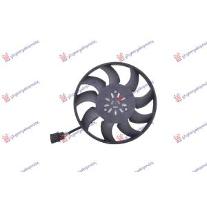VENTILATOR (MOTOR+ELISA) 1.0 BENZIN (500w) (360mm) VW UP (2019-) (OEM: 1S0959455D)