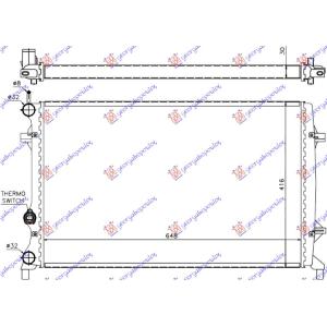 HLADNJAK MOTORA 1.8-2.0 BENZIN 650 x450 LEMLJEN VW NEW BEETLE (2011-2016) (OEM: 1K0121251L, 1K0121253L, 5C0121251D)