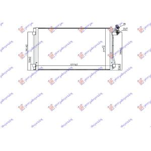 HLADNJAK KLIME BENZINZ-DIZ 15- (70 .0 x37.7x 1.6) VW SHARAN (2010-) (OEM: 7N0820411E)