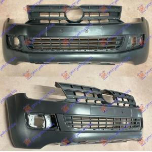 PREDNJI BRANIK CRNI SA RESET. HROM LAJS. VW P/U AMAROK (2010-2016) (OEM: 2H7807221B)