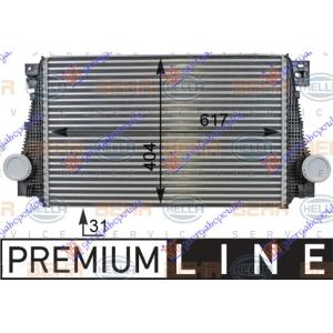 HLADNJAK INTERKULERA 2.0 DIZ (62x40) VW P/U AMAROK (2010-2016) (OEM: 2H0145804C)