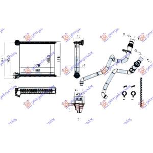 GREJAC KABINE (B) + / -AC (185x 176) VALEO VW JETTA (2010-2014) (OEM: 1K0819031A, 1K0819031B, 5C0819031)