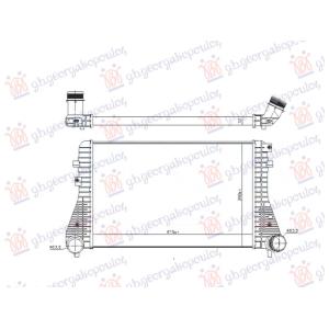 HLADNJKA INTERKULERA 1.4/2.0 TSI TDI (618x403x32) VW PASSAT 2015-2019 (3G2/CB2/3G5/CB5) (OEM: 3C0 145 805 AD, 3C0 145 805 AE, 3C0 145 805 AK)