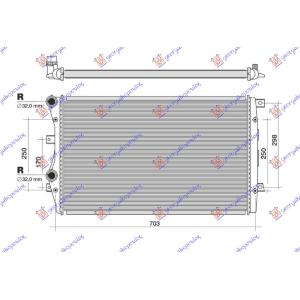 HLAD. MOT 1.4 BEN 1.9 DIZ 65x41 LEMLJEN VW CADDY (2015-2020) (OEM: 1K0121253AA, 1K0121253H, 5K0121253D)