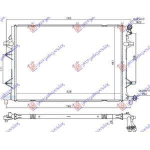 HLADNJAK DODATNI 2.0 TDi DIES (630 x44x26 VW CADDY (2015-2020) (OEM: 5K0121251S)