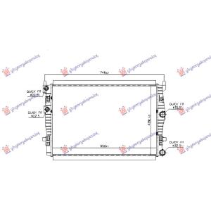 HLADNJAK MOTORA 1.0TFSI BENZIN - 2.0TDI DIZEL (MANUELNI/AUTOMATSKI) (650x438) VW CADDY (2020-) (OEM: 5WA121251, 5WA121251L)