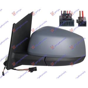 RETROVIZOR ELEKTRICNI SA GREJACEM PM (ELEKTRO-SKLOPIV) (MRTAV UGAO) (9 PIN) (KONVEKSNO STAKLO) Leva str. VW CADDY (2020-) (OEM: 2K7857407L)