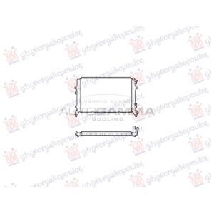 HLADNJAK MOTORA 1.4 TSI BENZIN (626x408) (NRF) VW TIGUAN 2011-2016 (5N) (OEM: 1K0121251EC)