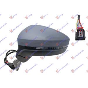 RETROVIZOR ELEKTRICNI SA GREJACEM PM (MIGAVAC) (6 PIN) (ASFERICNO STAKLO) Leva str. VW TIGUAN ALLSPACE (2021-2023) (OEM: 5NA857521, 5NA857537GRU, 5NA857601)