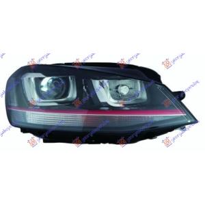 FAR Bi-XENON LED DNEV. SVET. (GTI) (TYC) Desna str. VW GOLF VII (2013-2016) (OEM: 5G1941040A)