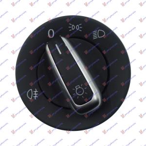 PREKIDAC ZA SVETLA SA HROM (10 pin) VW GOLF VI VARIANT (2009-2014) (OEM: 3C8941431B)