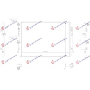 HLADNJAK MOTORA 1.0TSI/1.5TSI BENZIN (MAN/AUTO) (648x446) (KOYO) VW TAIGO (2021-) (OEM: 2Q0121253M)
