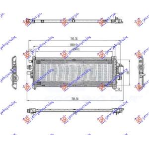 HLADNJAK MOTORA DODATNI (624x185x16) (VALEO) TESLA MODEL 3 (2017-2023) (OEM: 107708200C)