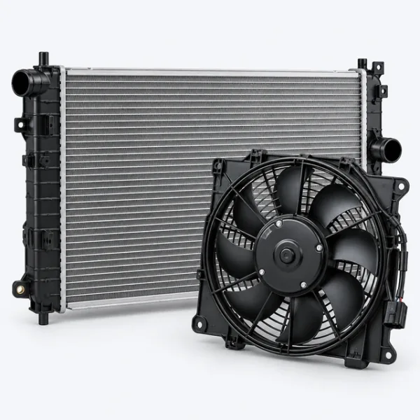 Hladnjak i ventilator – ilustracija rashladnog sistema automobila