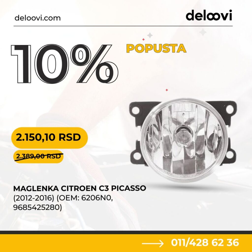 10% popusta na maglenke na online prodavnici deloovi.com.