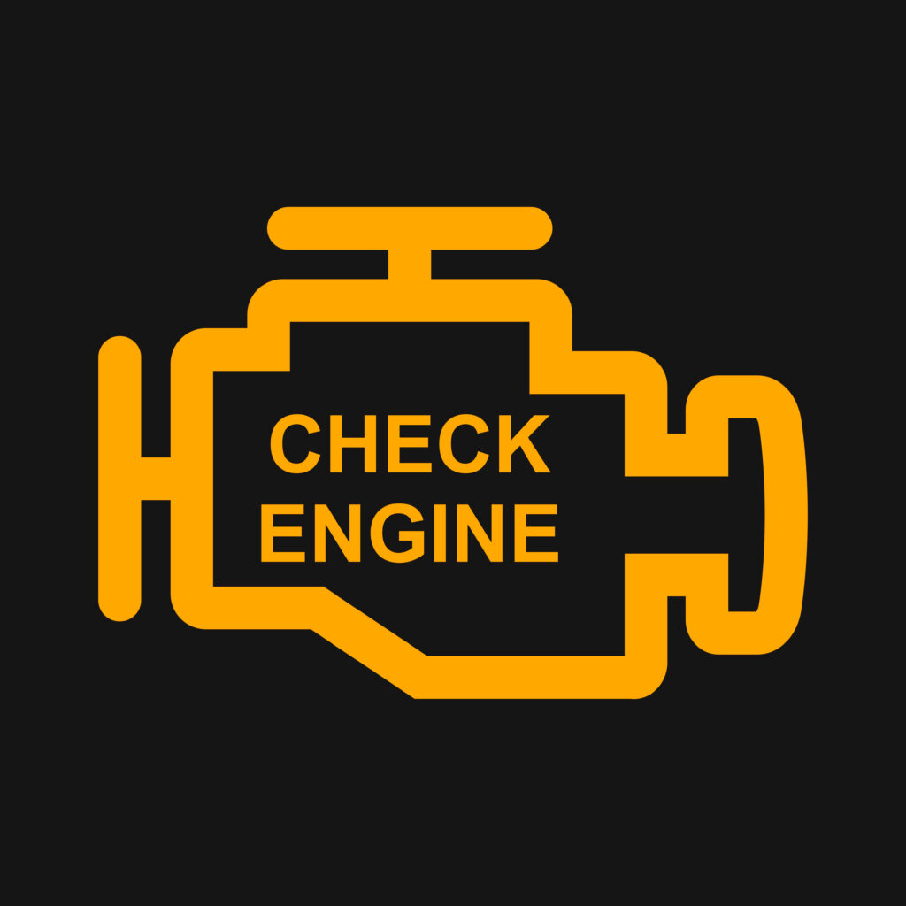 Izgled "check engine" lampice.